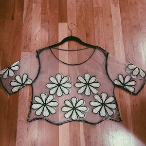 Daisy Mesh Top